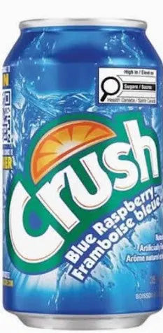 Blue Raspberry Soda – Crush Fruity Soft Drink (Canada)