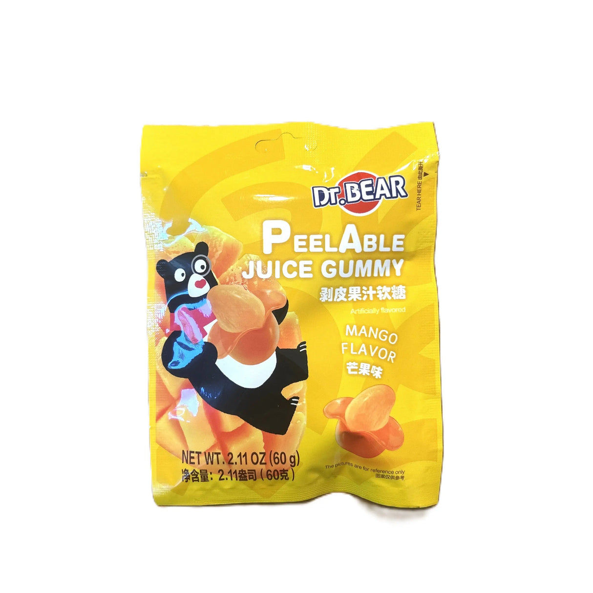 Dr. Bear Peelable Mango Gummy – Fun Peel & Eat Mango Candy (China) Yum At Hart