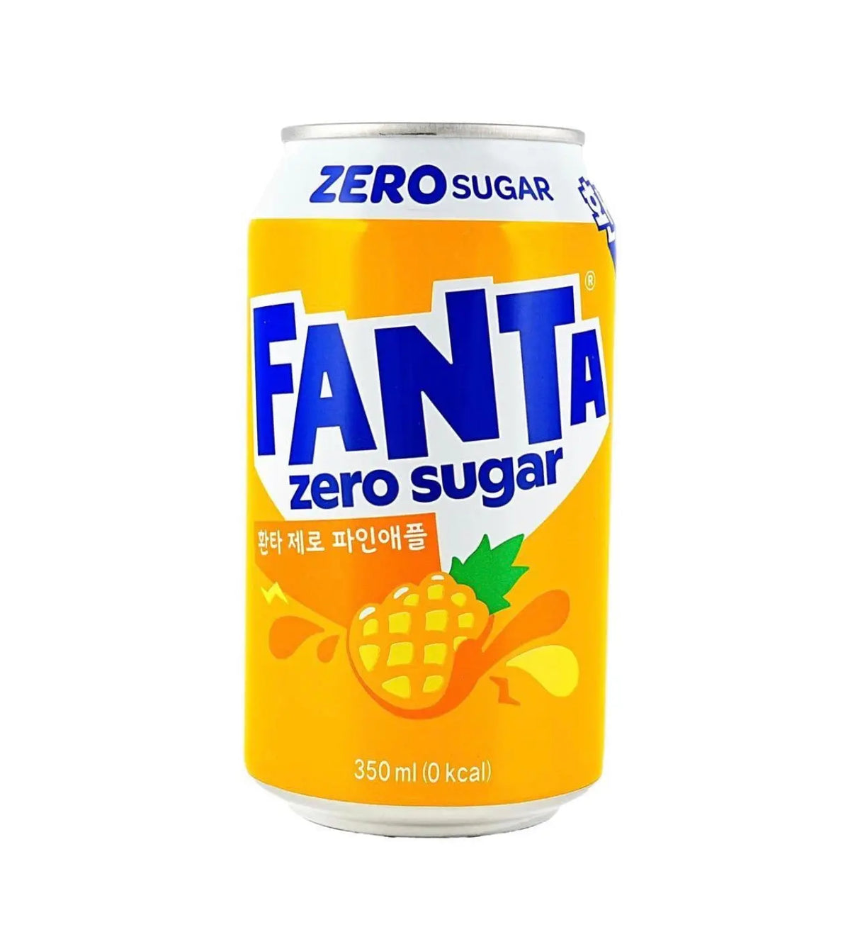 Fanta Zero Pineapple Soda 350ml – Zero Sugar Pineapple Fanta (Korea) Yum At Hart