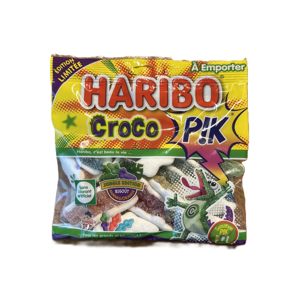 Haribo Croco Pik – Sour Gummy Crocodile Candies 120g Bag (France) Yum At Hart