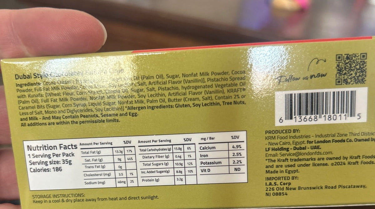 It's a BOOM! Dubai Caramel Kunafa Pistachio Cups 1.24 oz (35g) (Egypt) It's a BOOM!