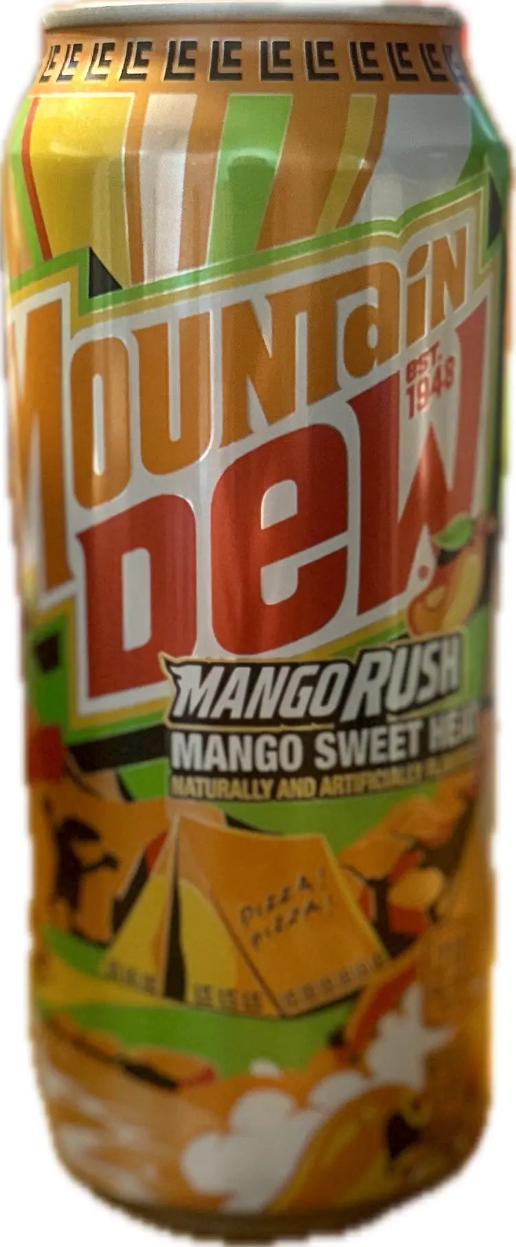 Mountain Dew Mango Rush Soda – Mango Sweet Heat Citrus Soft Drink (United States) Yum At Hart