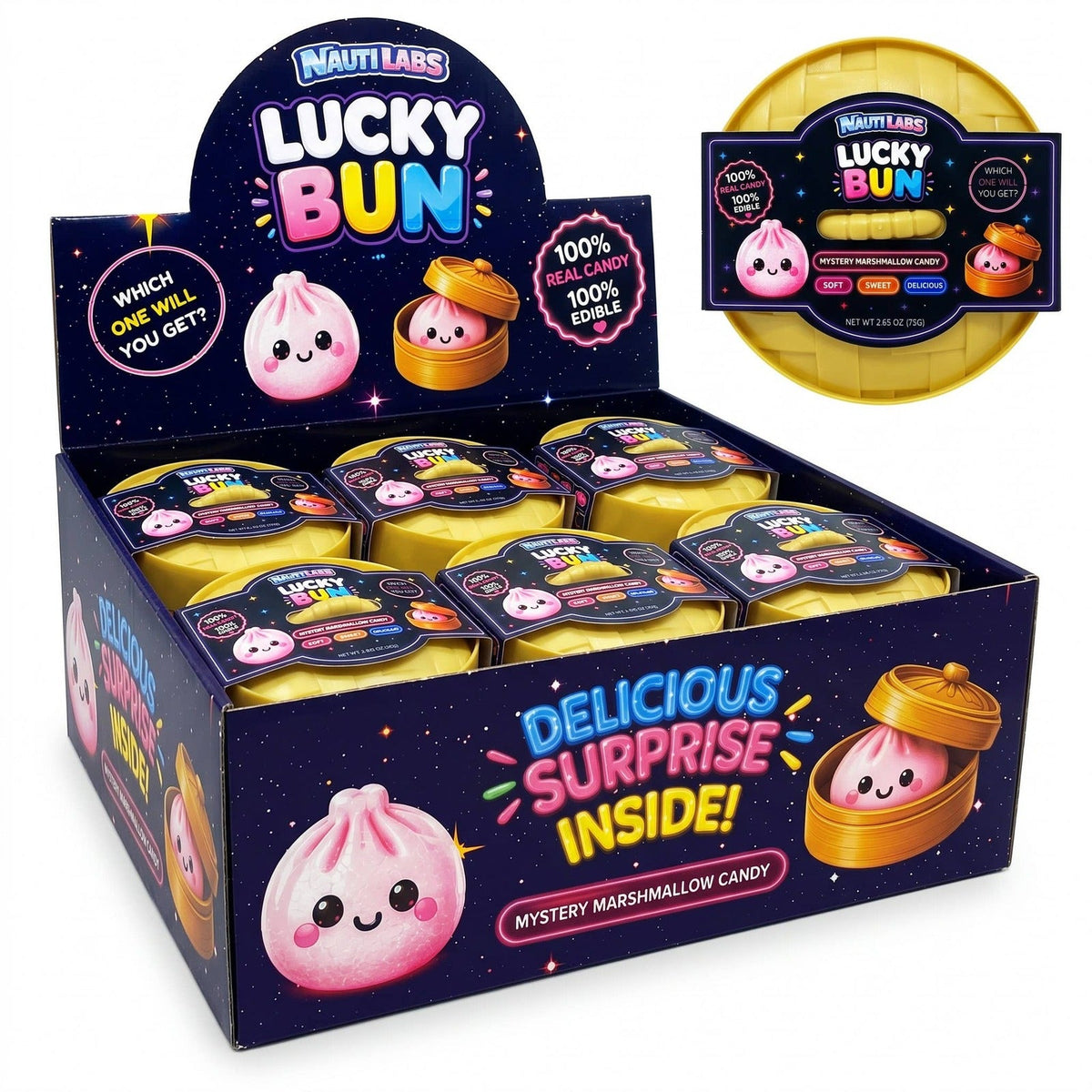 Nauti Labs Lucky Bun display box