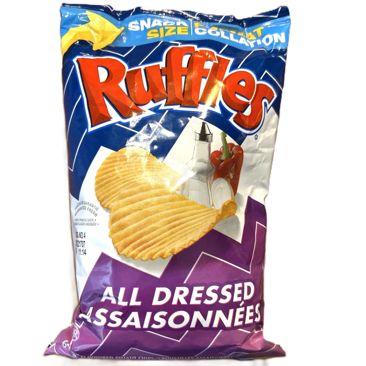 Ruffles All Dressed Potato Chips 60g | Bold Savory Canadian Snack (Canada) Yum At Hart