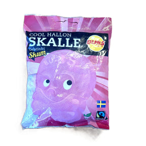 BUBS Cool Hallon Skalle Raspberry Foam Candy 90g – Gelatin Free (Sweden) Yum At Hart