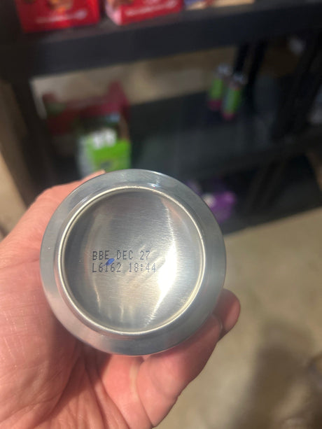 ButterBrew Butterscotch Cream Soda 330ml can - bottom with best before date