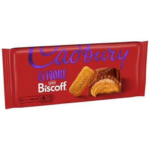 Cadbury UK Dairy Milk & More Biscoff 195g Case 15 Echo Sales America