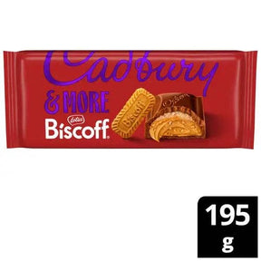 Cadbury UK Dairy Milk & More Biscoff 195g Case 15 Echo Sales America