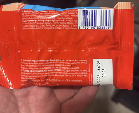 Chupa Chups Mads Frutas – back label with ingredients (UK) – Yum At Hart
