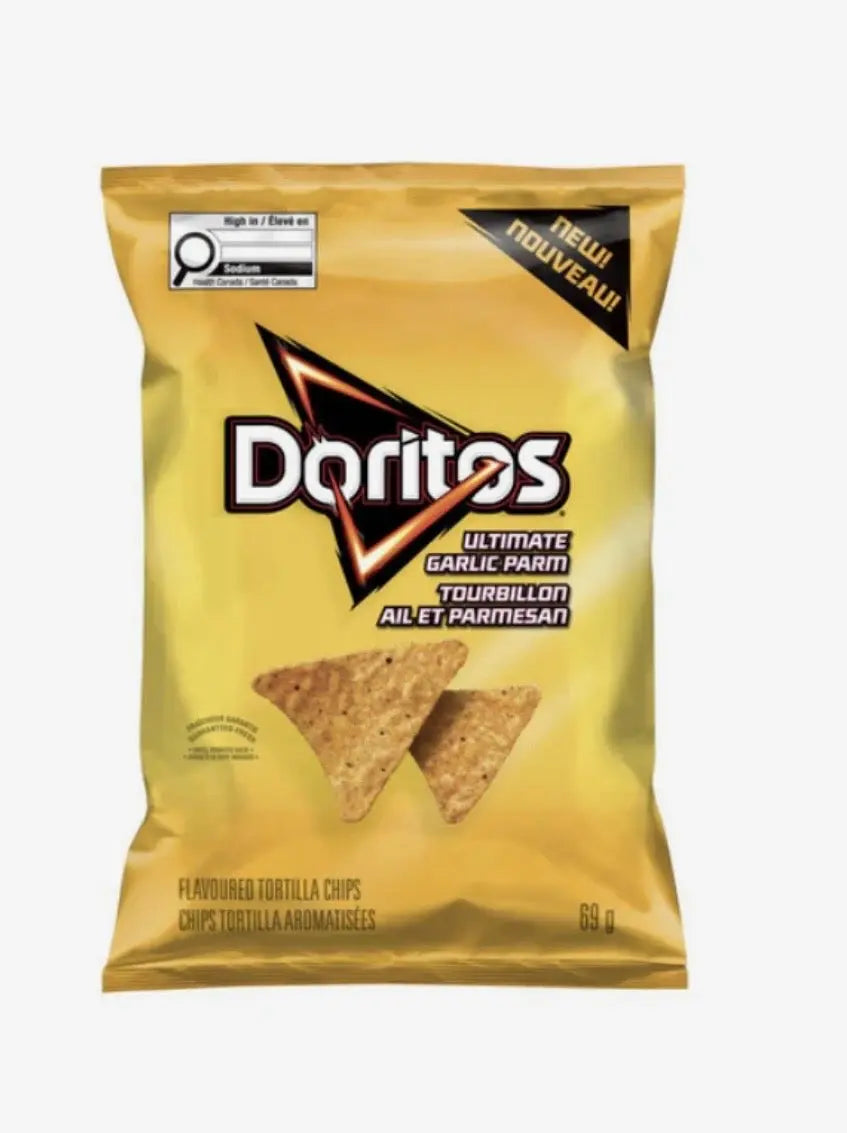 Doritos Ultimate Garlic Parmesan Chips 67g – Import Garlic Parm Doritos (Canada) Yum At Hart