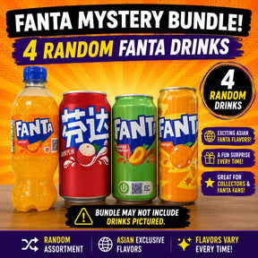 Fanta Mystery Box – Random Assortment of Imported Fanta Flavors Yum At Hart