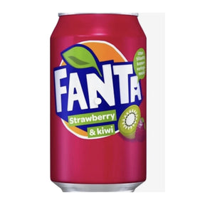 Fanta Strawberry & Kiwi – Fruity Soft Drink 330mL (Denmark) Yum At Hart