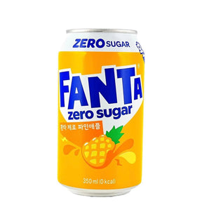 Fanta Zero Pineapple Soda 350ml – Zero Sugar Pineapple Fanta (Korea) Yum At Hart