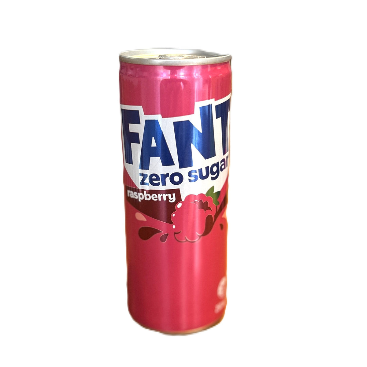 Fanta Zero Sugar Raspberry Soda – Australian 250mL Slim Can (Australia) Fanta