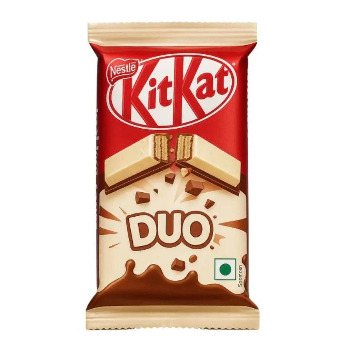 Imported KitKat DUO Chocolate & White Chocolate Wafer Candy Bar International KitKat (India) Yum At Hart