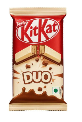 Imported KitKat DUO Chocolate & White Chocolate Wafer Candy Bar International KitKat (India) Yum At Hart