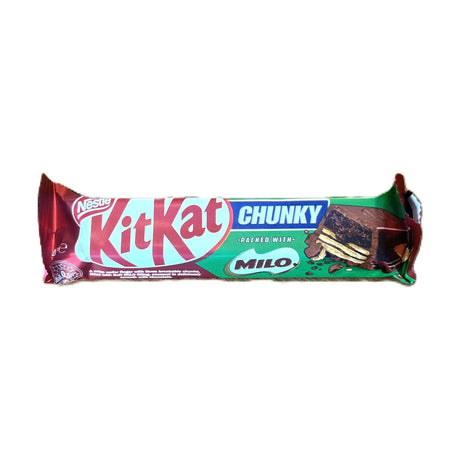 KitKat Chunky Milo Chocolate Bar – Wafer Bar with Milo Filling (Australia) Best By 28-February-2026 Yum At Hart