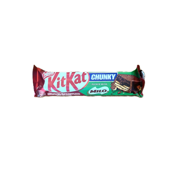 KitKat Chunky Milo Chocolate Bar – Wafer Bar with Milo Filling (Australia) Best By 28-February-2026 Yum At Hart