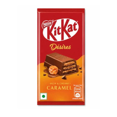 KitKat Desires Caramel – Rich & Creamy Caramel Chocolate Wafer Bar (India) Yum At Hart