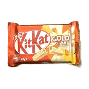 Kit Kat Gold Crush | Caramelized White Chocolate Wafer Bar (Australia) Yum At Hart