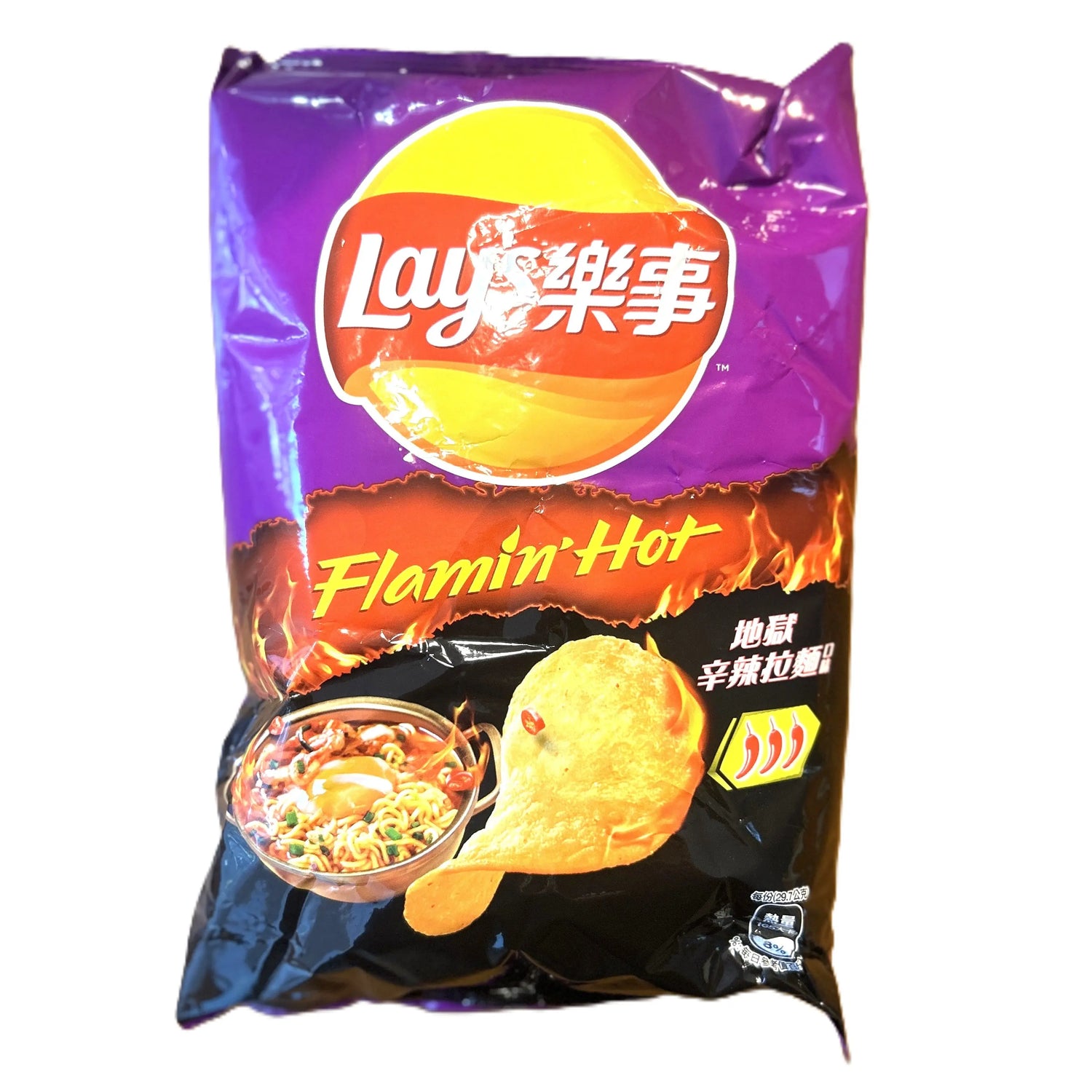 Lay’s Flaming Hot Spicy Ramen Flavor (Taiwan) | Spicy Potato Chip Snack (Taiwan) Yum At Hart