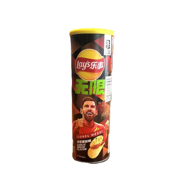 Lay’s Stax Garlic Bread Potato Chips – Lionel Messi Edition Crisps (China) Yum At Hart