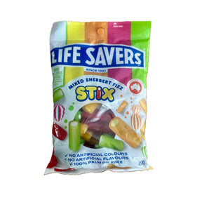 Lifesavers Mixed Sherbert Fizz Stix (Australia) Yum At Hart