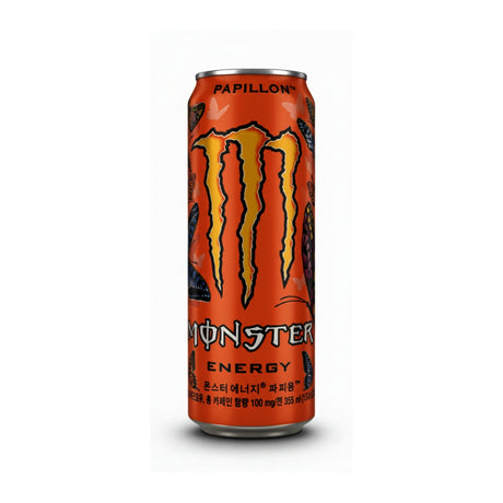 Monster Energy Papillon – Peach Energy Drink 355mL Can (Korea)
