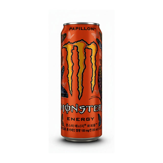 Monster Energy Papillon – Peach Energy Drink 355mL Can (Korea)