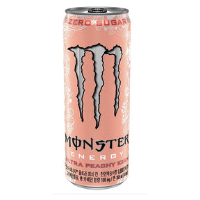 Monster Energy Ultra Peachy Keen zero sugar peach energy drink 355mL can from Korea