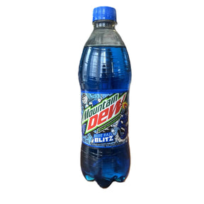 Mountain Dew Blue Razz Blitz – Sour Blue Raspberry Mountain Dew Soda 600mL (Australia) Yum At Hart
