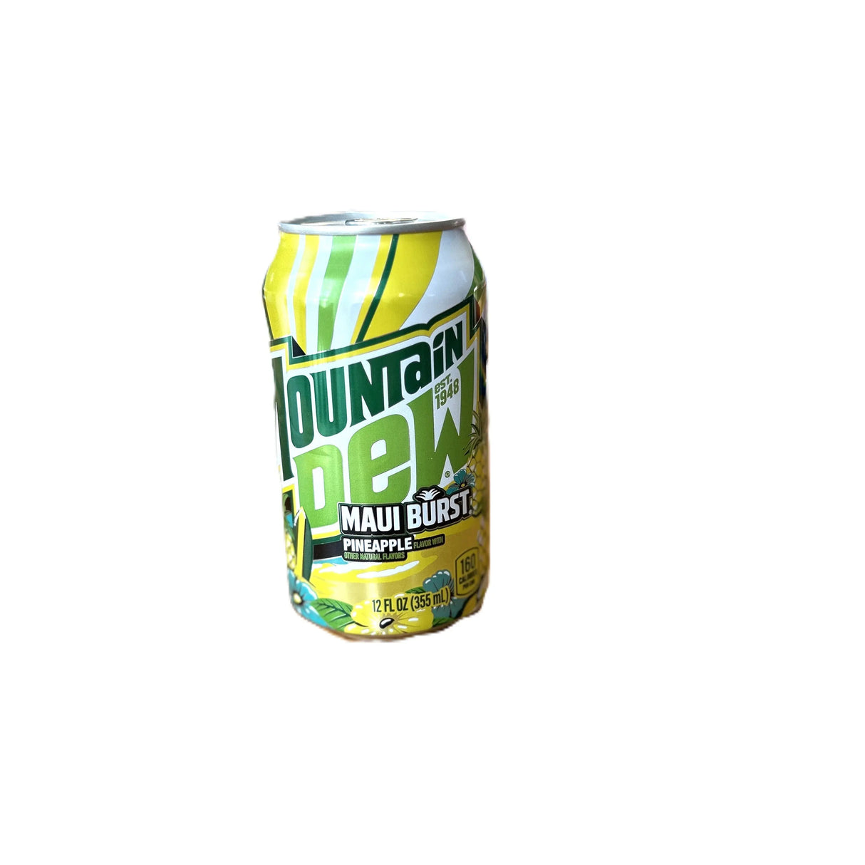 Mountain Dew Maui Burst – Pineapple Flavored Soda 355mL Can (USA) Yum At Hart