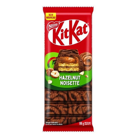 Nestle Kit Kat Hazelnut Crunch wafer bar 99g from Canada - front - Yum At Hart