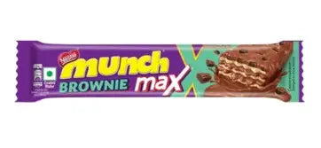 Nestlé Munch Max Brownie Wafer Chocolate Bar – Brownie Flavor (India) Yum At Hart