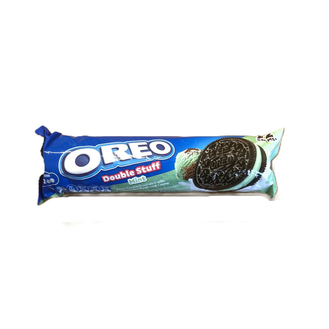 Oreo Double Stuf Mint 131g | Chocolate Cookie Sandwich (Australia) Yum At Hart