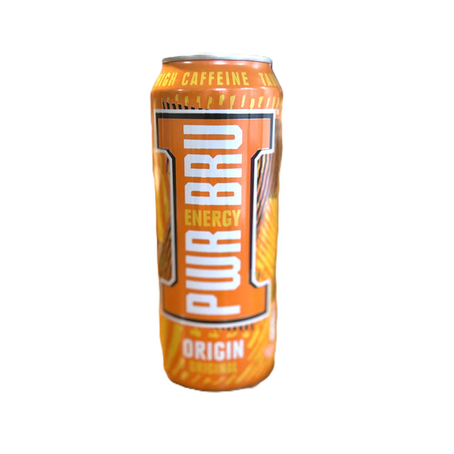 PWR BRU Origin Energy Drink | High Caffeine Tropical Boost (UK) Yum At Hart