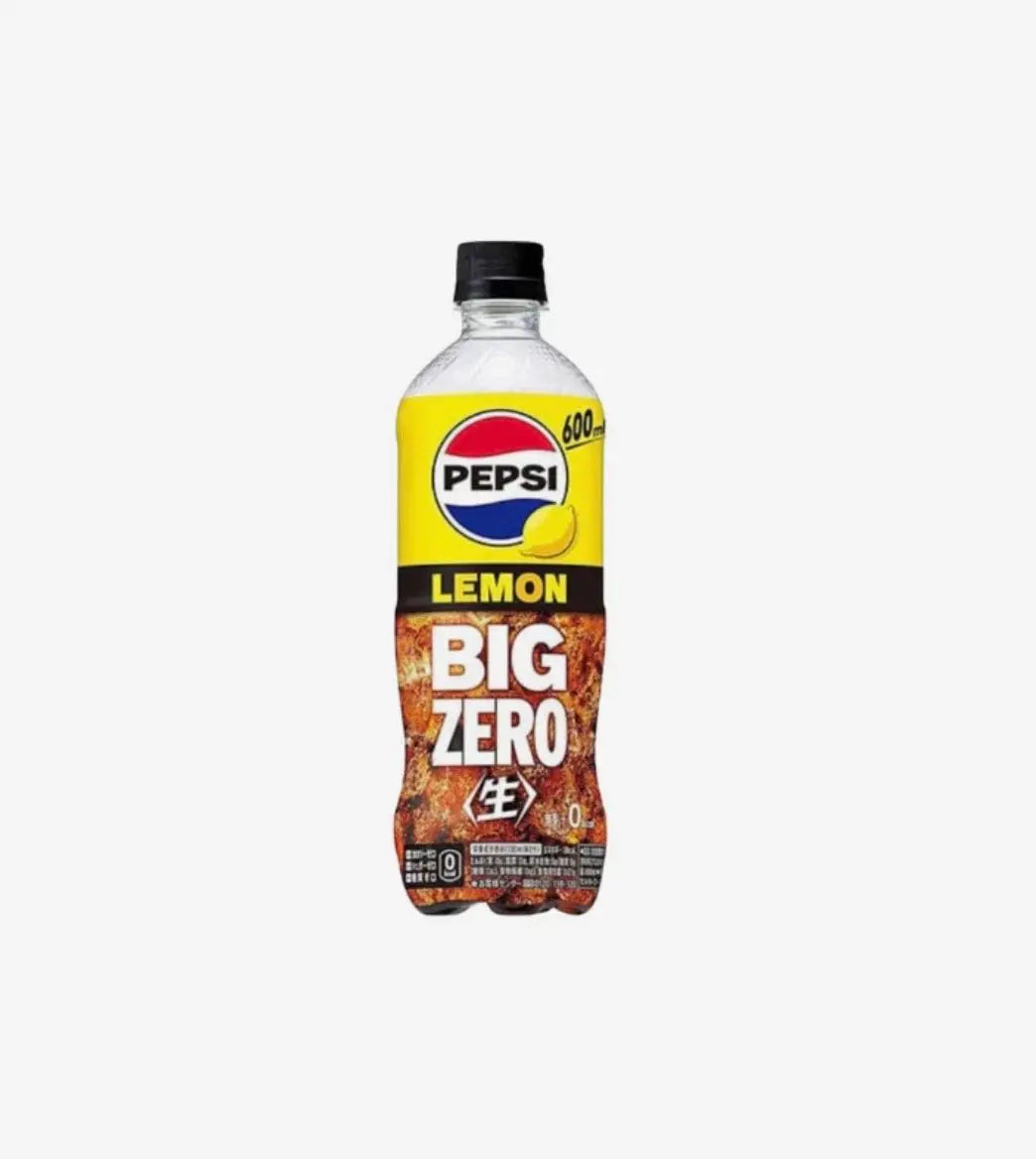Pepsi Lemon Big Zero 600mL – Zero Sugar Lemon Pepsi Soda (Japan) Yum At Hart