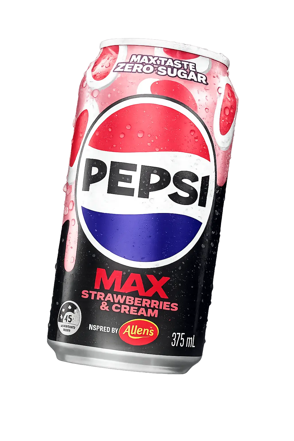 Pepsi Max Allen’s Collab Strawberries & Cream – Zero Sugar Cola (Australia)