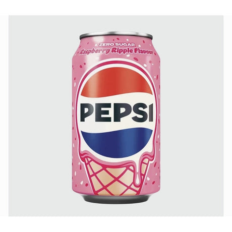 Pepsi Zero Sugar Raspberry Ripple – Ice Cream Flavour Cola (UK) Yum At Hart