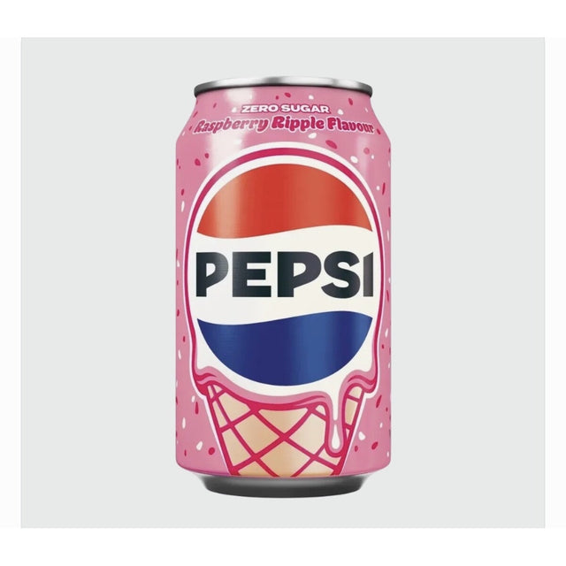 Pepsi Zero Sugar Raspberry Ripple – Ice Cream Flavour Cola (UK) Yum At Hart