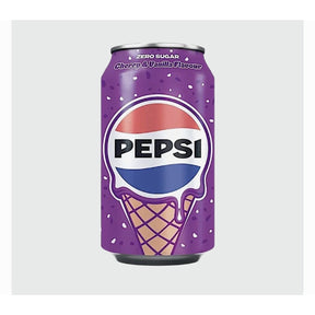 Pepsi Zero Sugar Cherry & Vanilla – Ice Cream Flavour Cola (UK) Yum At Hart
