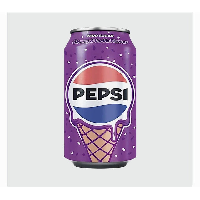 Pepsi Zero Sugar Cherry & Vanilla – Ice Cream Flavour Cola (UK) Yum At Hart