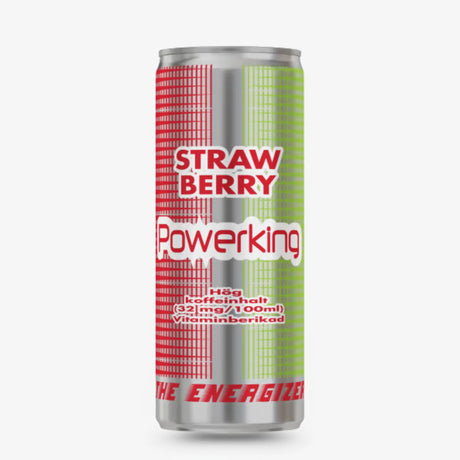 Powerking Strawberry Energy Drink  (Sweden) Nordic Refreshment
