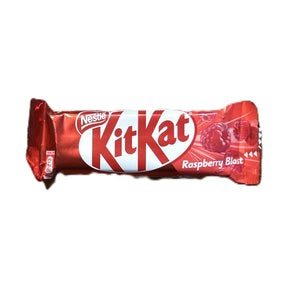 KitKat Raspberry Blast Chocolate Bar 2 Finger– Fruity Filled Wafer Candy (Dubai) Yum At Hart