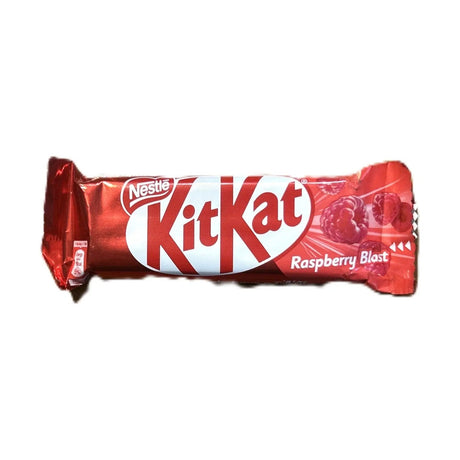 KitKat Raspberry Blast Chocolate Bar 2 Finger– Fruity Filled Wafer Candy (Dubai) Yum At Hart