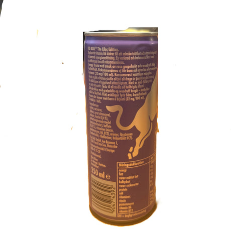 Red Bull Lilac Edition – Grapefruit & Blossom Energy Drink 250mL Can (Sweden) Red Bull