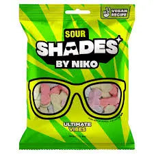Shades by Niko Sour Gummies – Ultimate Vibes Vegan Candy Bag (UK) Yum At Hart