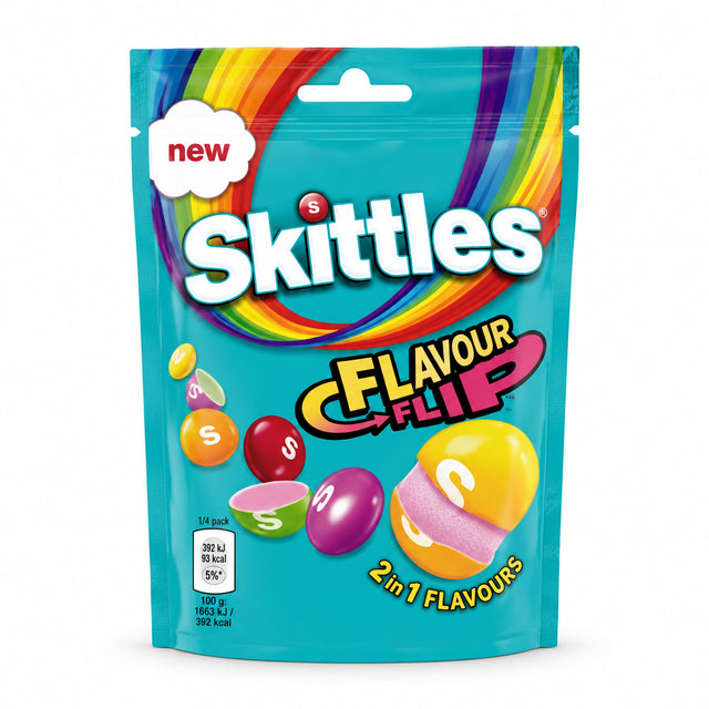 Skittles Flavor Flip – 2-in-1 Fruit Candy (UK) Yum At Hart