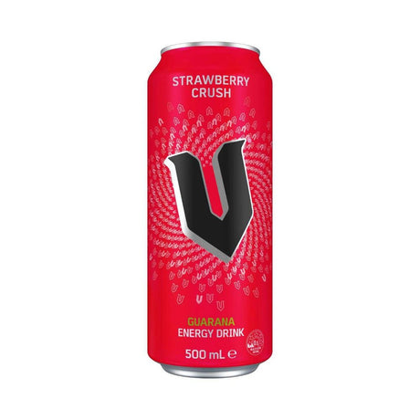 V Energy Strawberry Crush 500mL can front (Australia)