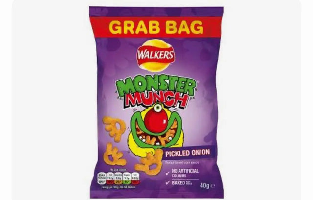 Walkers Monster Munch Pickled Onion Crisps – Pickled Onion Corn Snacks (UK) Yum At Hart